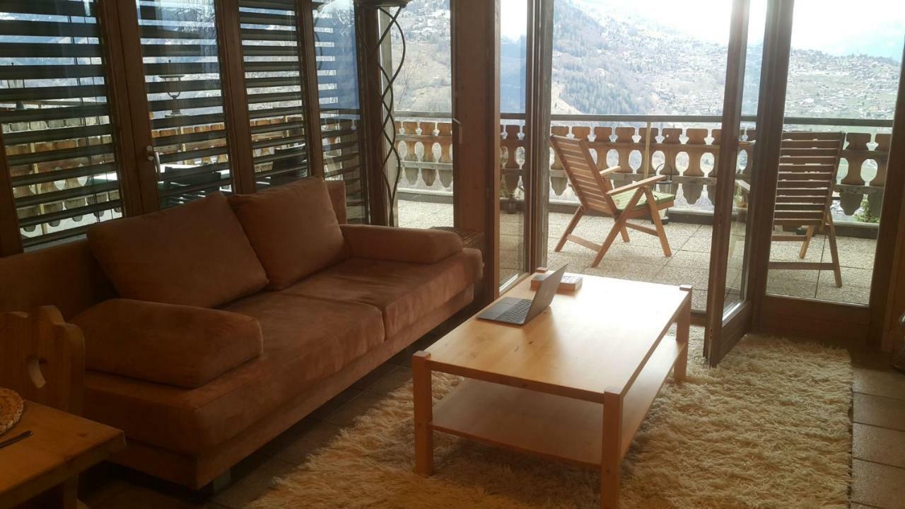 Appartement D'Une Chambre Avec Vue Imprenable - Veysonnaz Zewnętrze zdjęcie